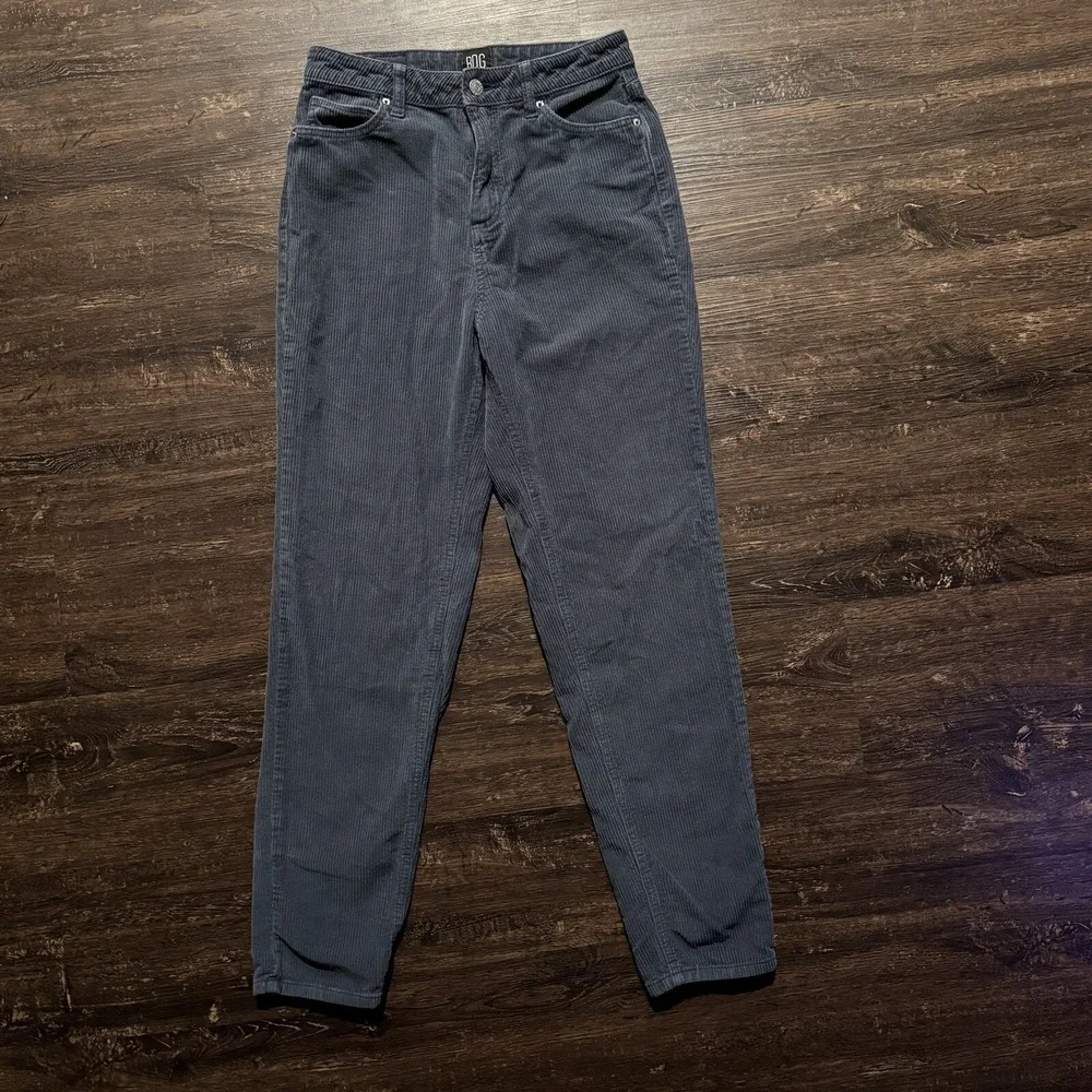 BDG Womens Jeans Blue 26 Mom High Rise Corduroy Urban Outfitters 100% Cotton‎